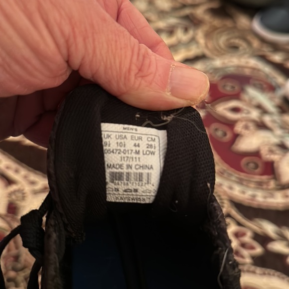 Kswiss black size 10.5 black sneaker - Picture 2 of 4